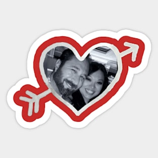 Monica And Nate Stag Part Version 2 Sticker